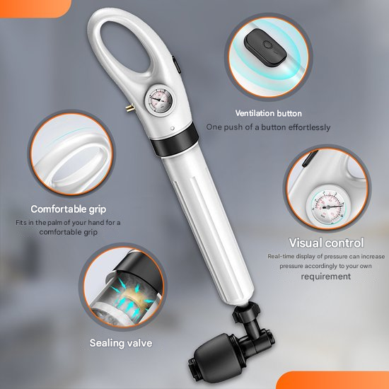 Air Pressure Unblocker (Adjustable 1–8 bar) - BlastAir-The Livary