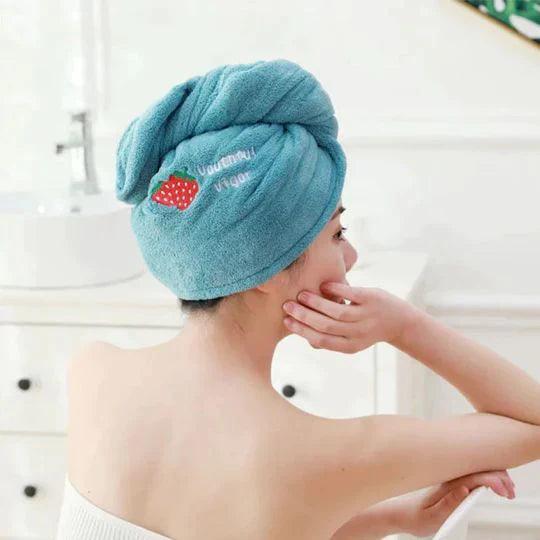 Microfiber Hair Towel - HairDry Pro-Light blue-The Livary