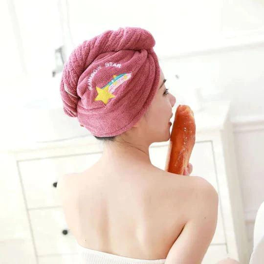 Microfiber Hair Towel - HairDry Pro-Purple-The Livary