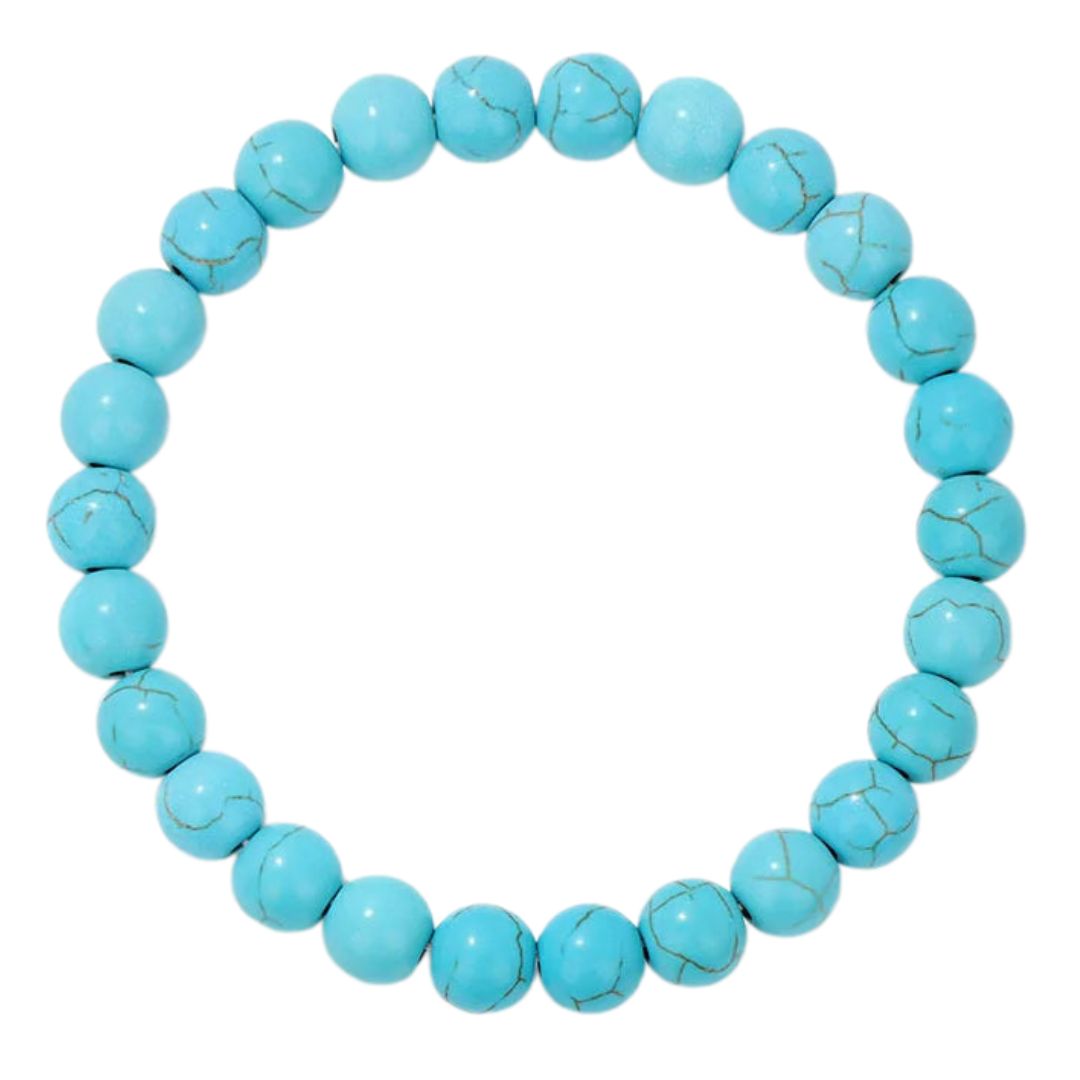 Natural Crystal Healing Energy Bracelet - Aria-Turquoise-The Livary