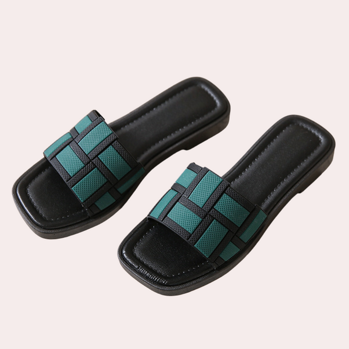 Comfortable Sandals for Women - Isla-Green-2.5-The Livary