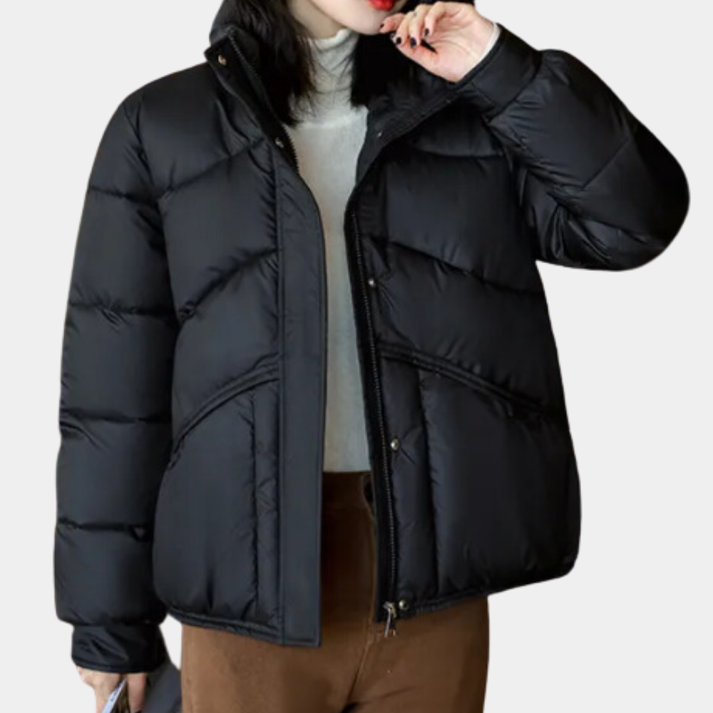 Trendy Warm Puffer Jacket for Women - Mila-XS-The Livary