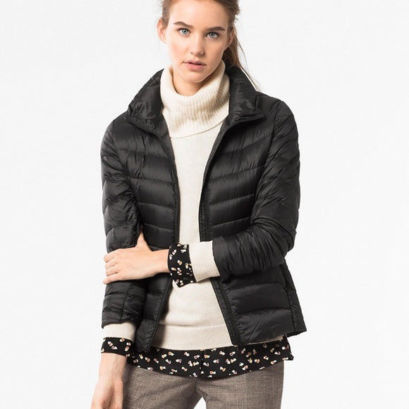 Urban Chic Lightweight Down Jacket - Diana-Black-S-The Livary