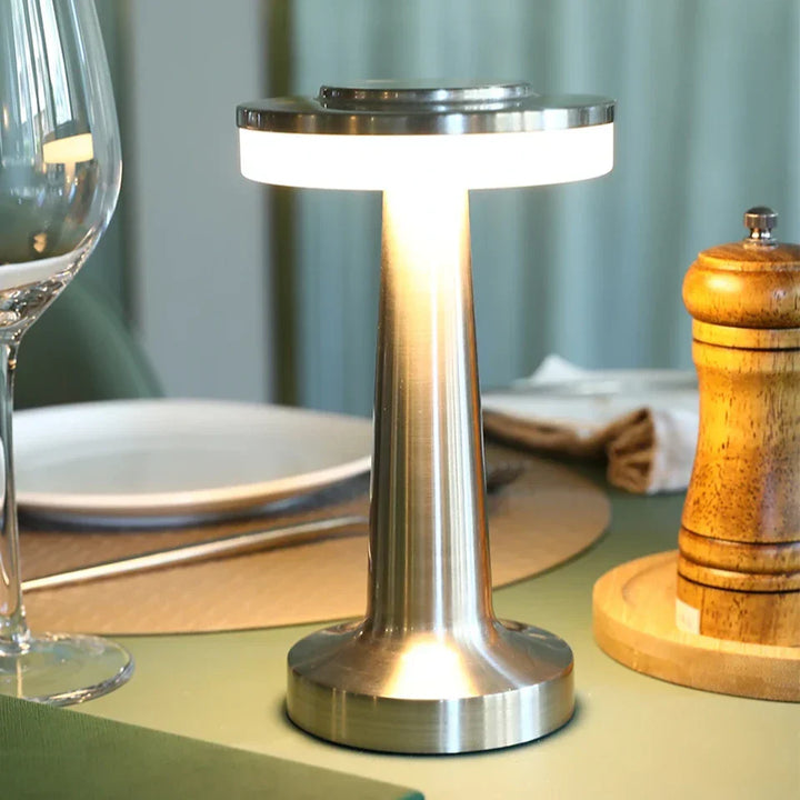 Wireless Retro Table Lamp - LumiBar-Gold-The Livary