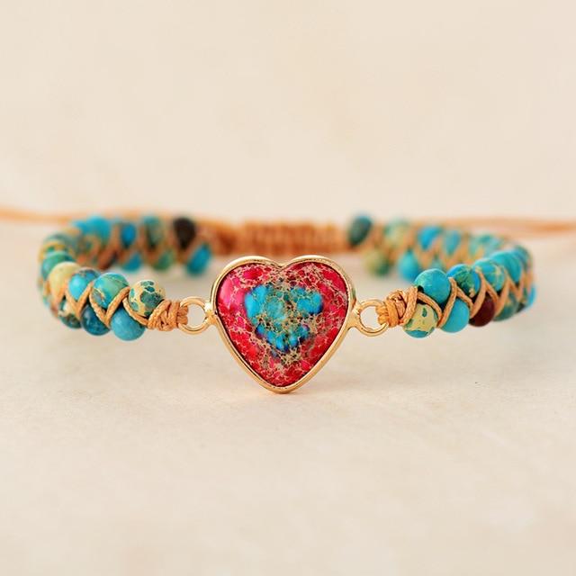 Love Band Jasper Bracelet - Amélie-Turquoise-The Livary