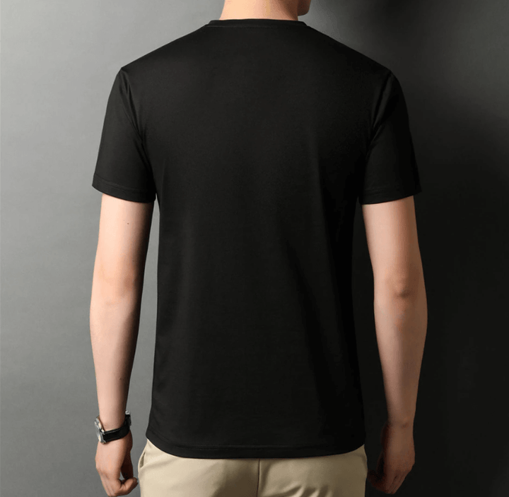 Slim Fit V-Neck T-Shirt for Men 1+1 FREE – Comfortable & Suitable for Everyday Use – Jonas-Black-S-The Livary