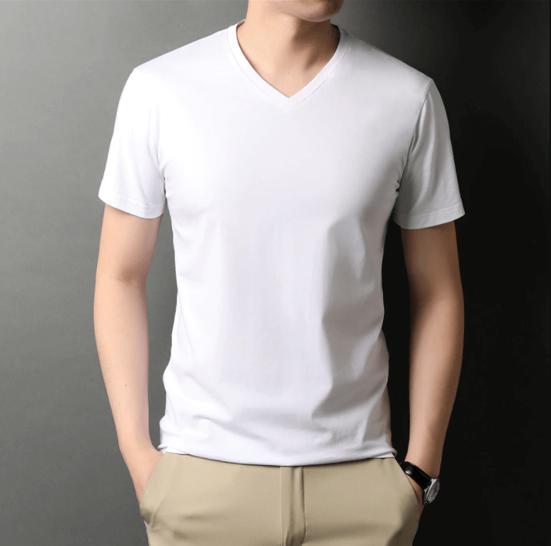 Slim Fit V-Neck T-Shirt for Men 1+1 FREE – Comfortable & Suitable for Everyday Use – Jonas-Black-S-The Livary