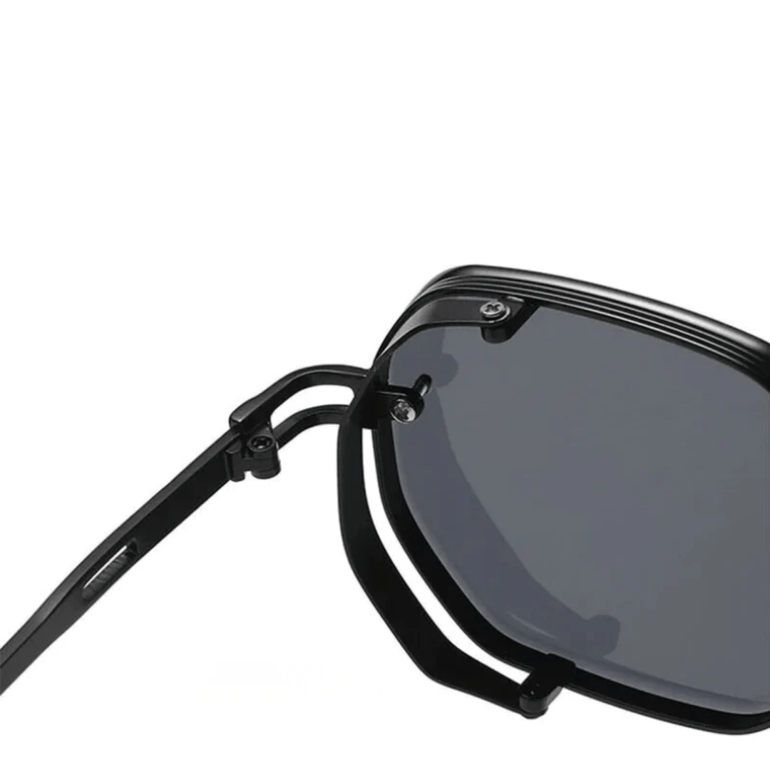 Premium men's sunglasses with an elegant frame – UrbanValence-Black-The Livary