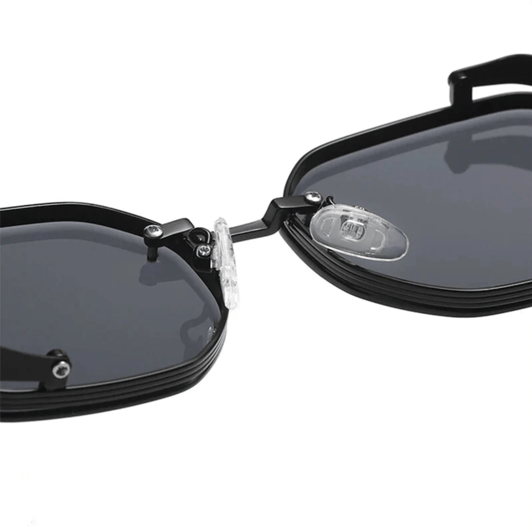 Premium men's sunglasses with an elegant frame – UrbanValence-Black-The Livary