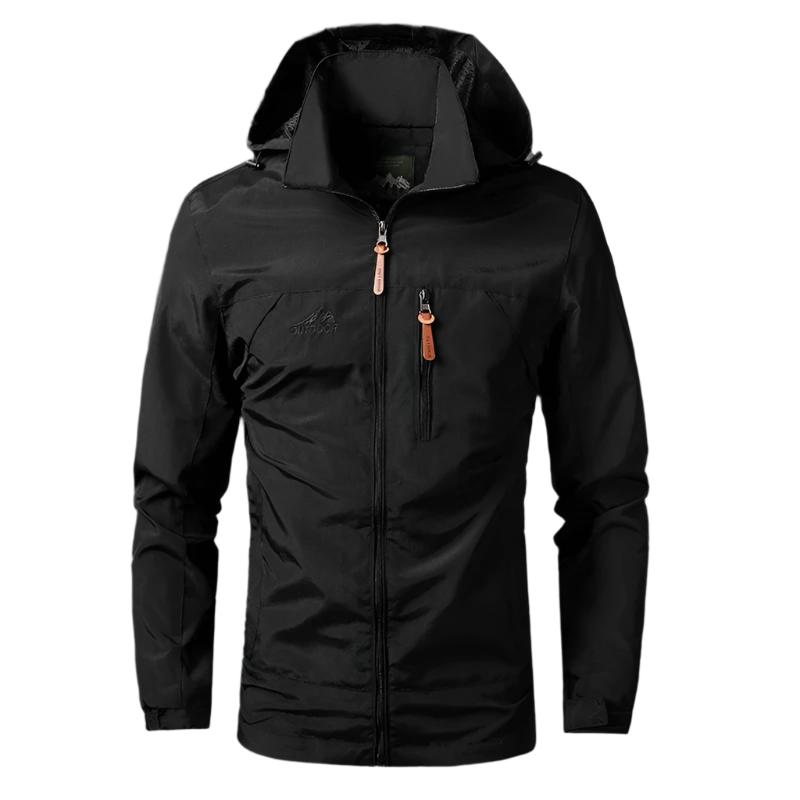 Waterproof & Windproof Men's Jacket – Arvid-Black-S-The Livary