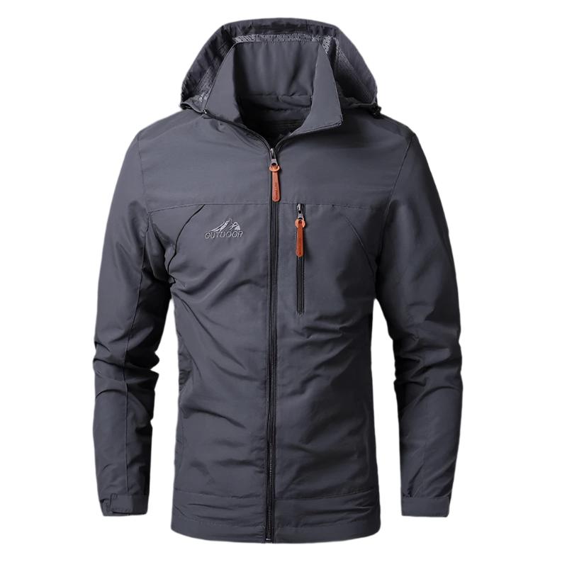 Waterproof & Windproof Men's Jacket – Arvid-Gray-S-The Livary