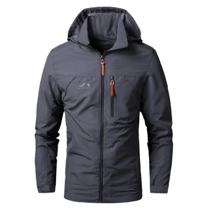 Waterproof & Windproof Men's Jacket – Arvid-Gray-S-The Livary