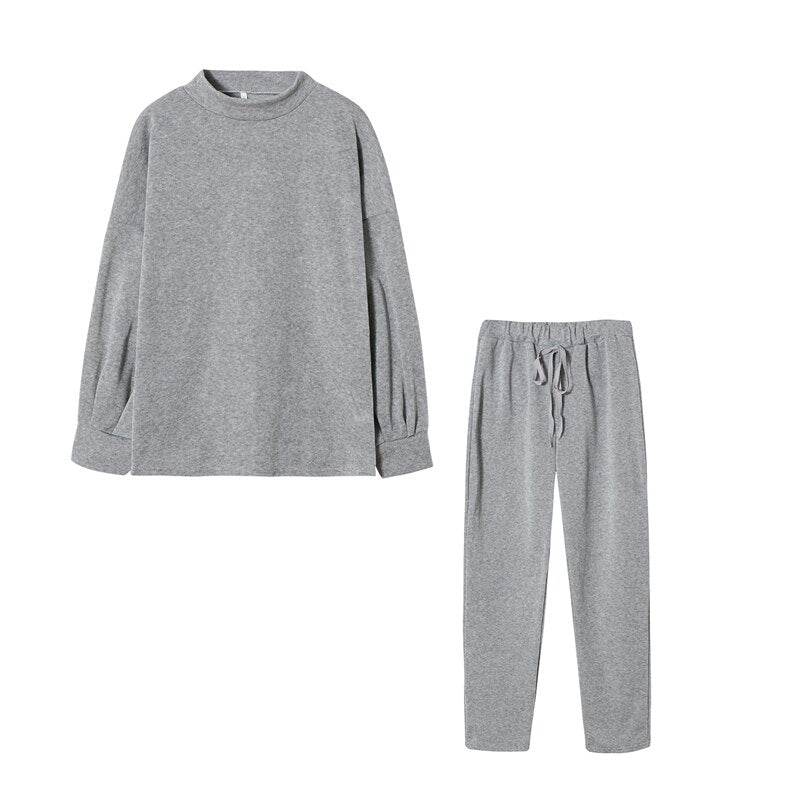 Comfortable Two-Piece Tracksuit - Zoë-Pink-S-The Livary
