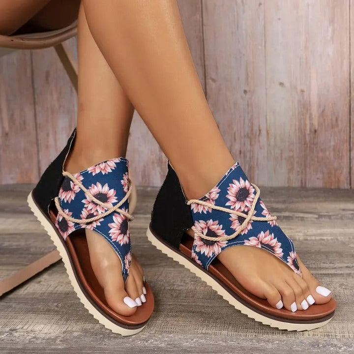Trendy orthopedic sandals for women - ComfortWalk 120-Navy blue-3.5-The Livary