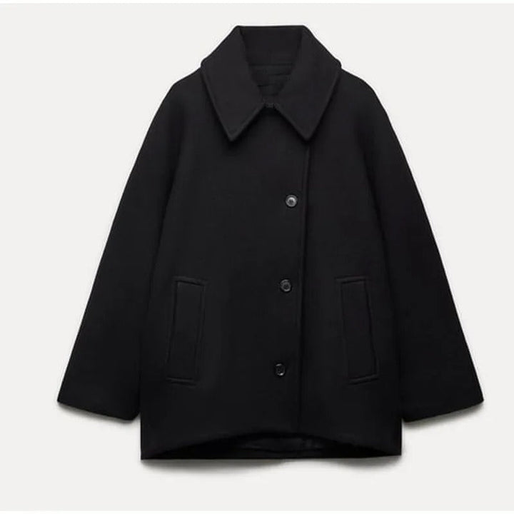 Oversized Stylish Women's Jacket - Amara-Black-XS-The Livary