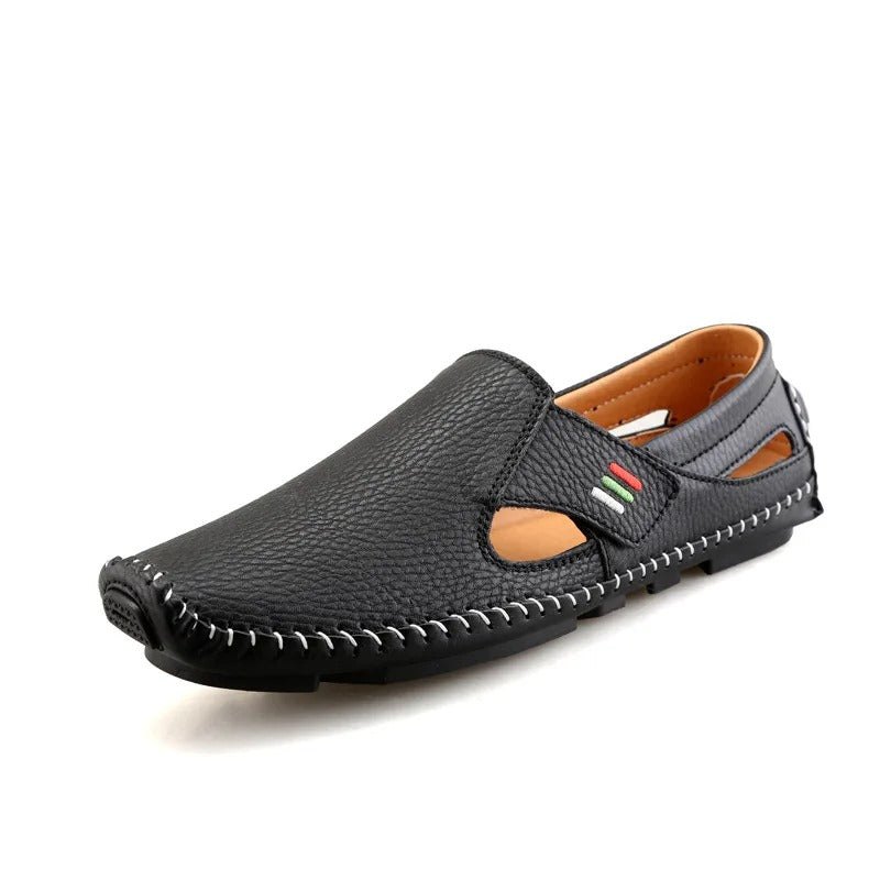 Comfortable Slip-On Casual Shoes for Men – Lightweight & Breathable – Matteo-Black-5-The Livary