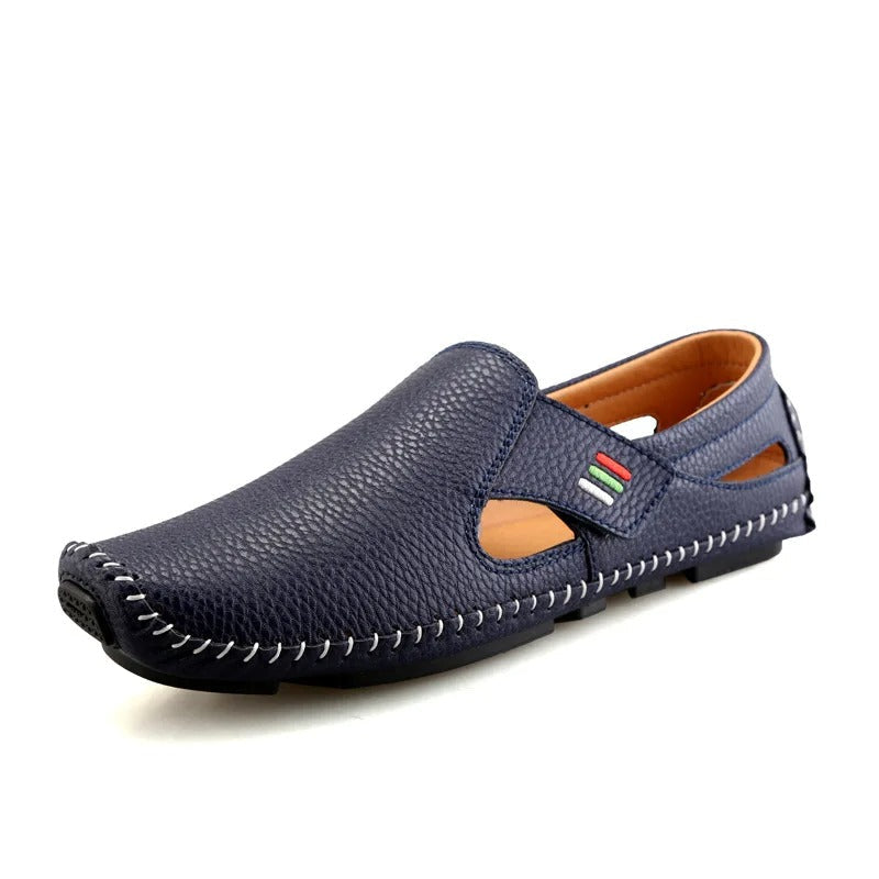 Comfortable Slip-On Casual Shoes for Men – Lightweight & Breathable – Matteo-Blue-5-The Livary