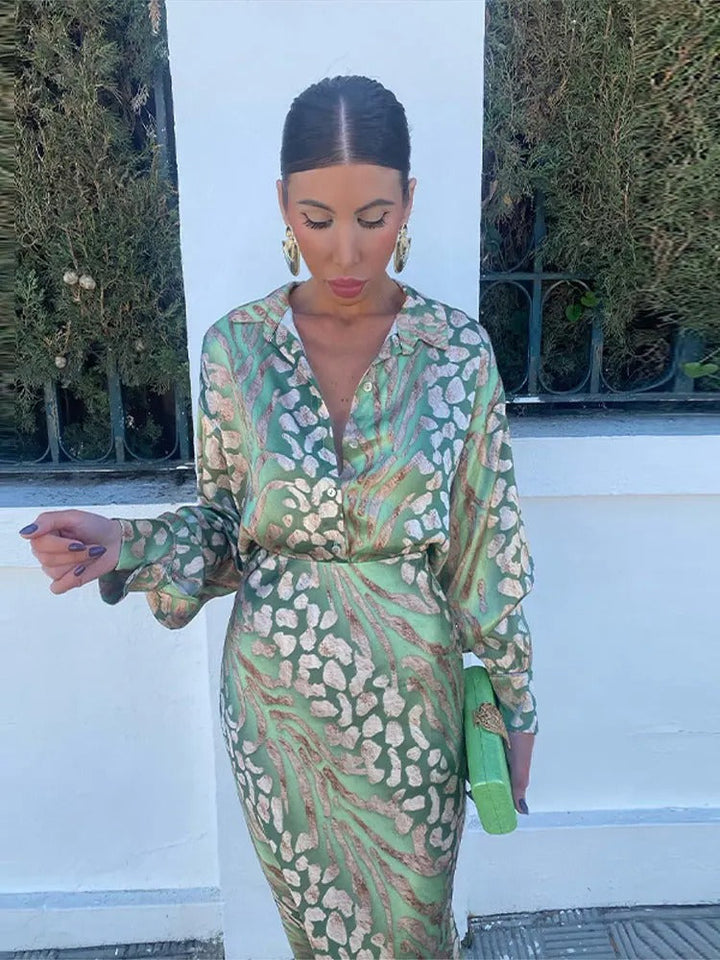 Colourful Summer Set with Luxury Pattern - Elena-Green-S-The Livary