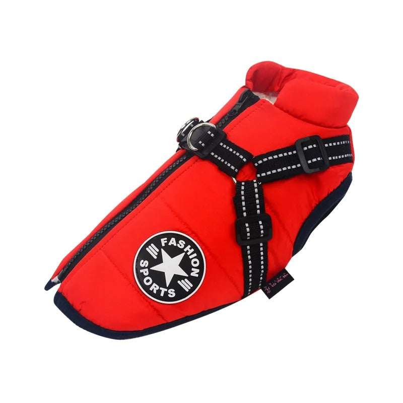 Waterproof Dog Jacket - RainRover-Red-S-The Livary