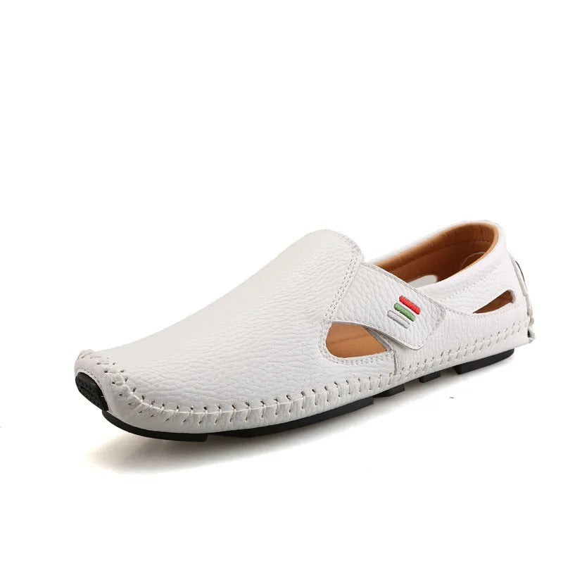 Comfortable Slip-On Casual Shoes for Men – Lightweight & Breathable – Matteo-White-5-The Livary