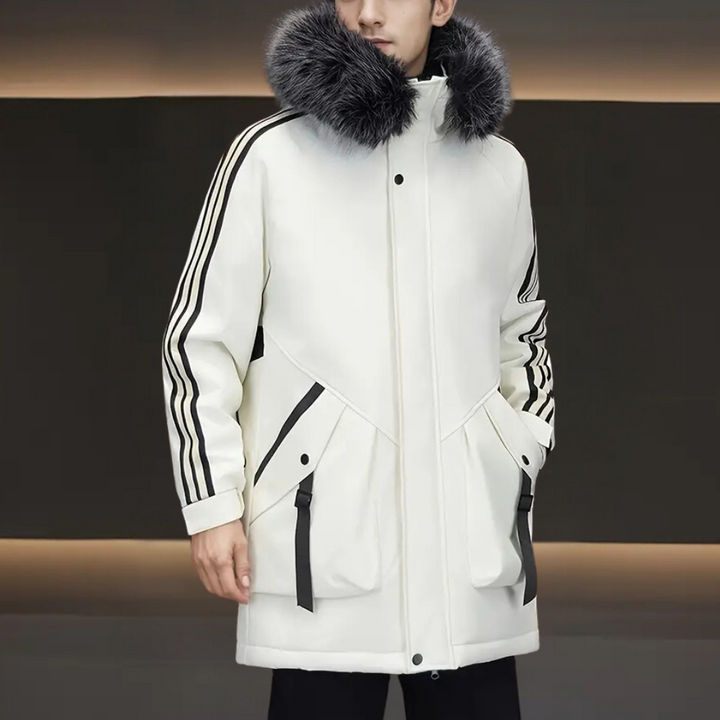 Modern Winter Jacket for Men - Maxim-White-S-The Livary