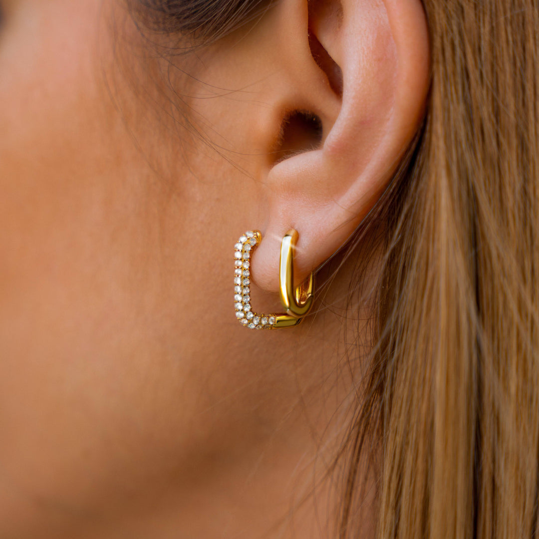 Unique Switch Earrings - Isa-Gold-The Livary