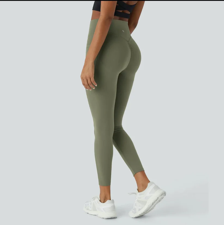 Stylish Push-Up Legging – Mila | Instantly lifting effect-S-Green-The Livary