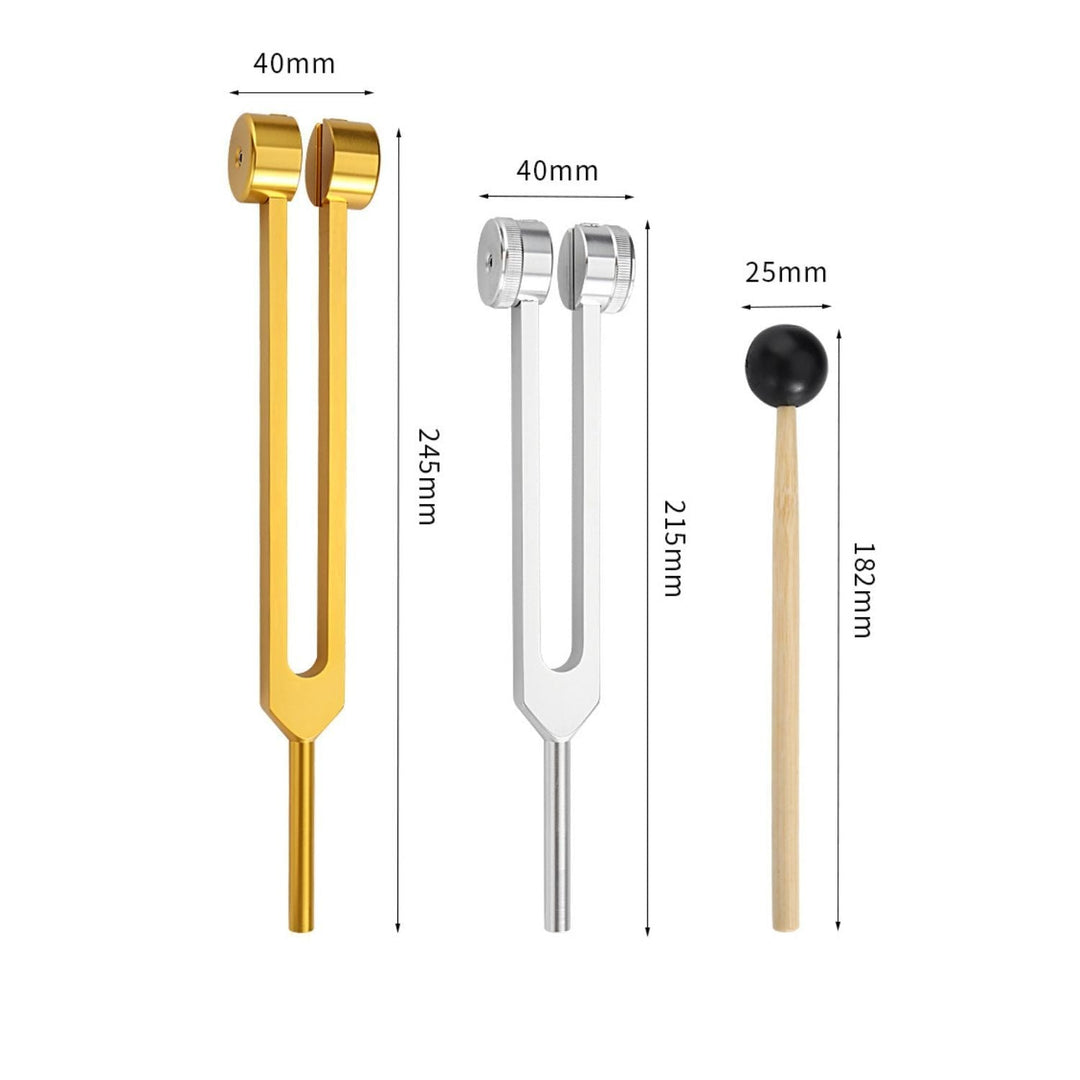 Sound Therapy for Inner Peace - TranquilTone Tuning Forks-Golden round bowl (9.65 in)-The Livary