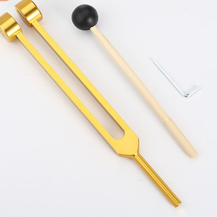 Sound Therapy for Inner Peace - TranquilTone Tuning Forks-Golden round cup (8.46 in)-The Livary
