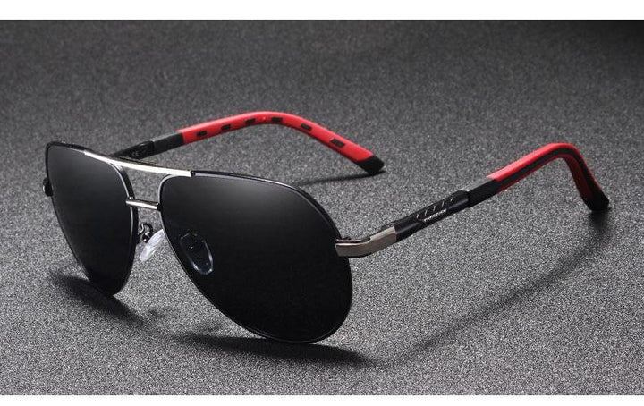Stylish men's sunglasses with UV400 protection – Lennart-Gold-Black-The Livary