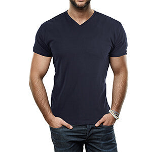 Slim Fit V-Neck T-Shirt for Men 1+1 FREE – Comfortable & Suitable for Everyday Use – Jonas-Black-S-The Livary