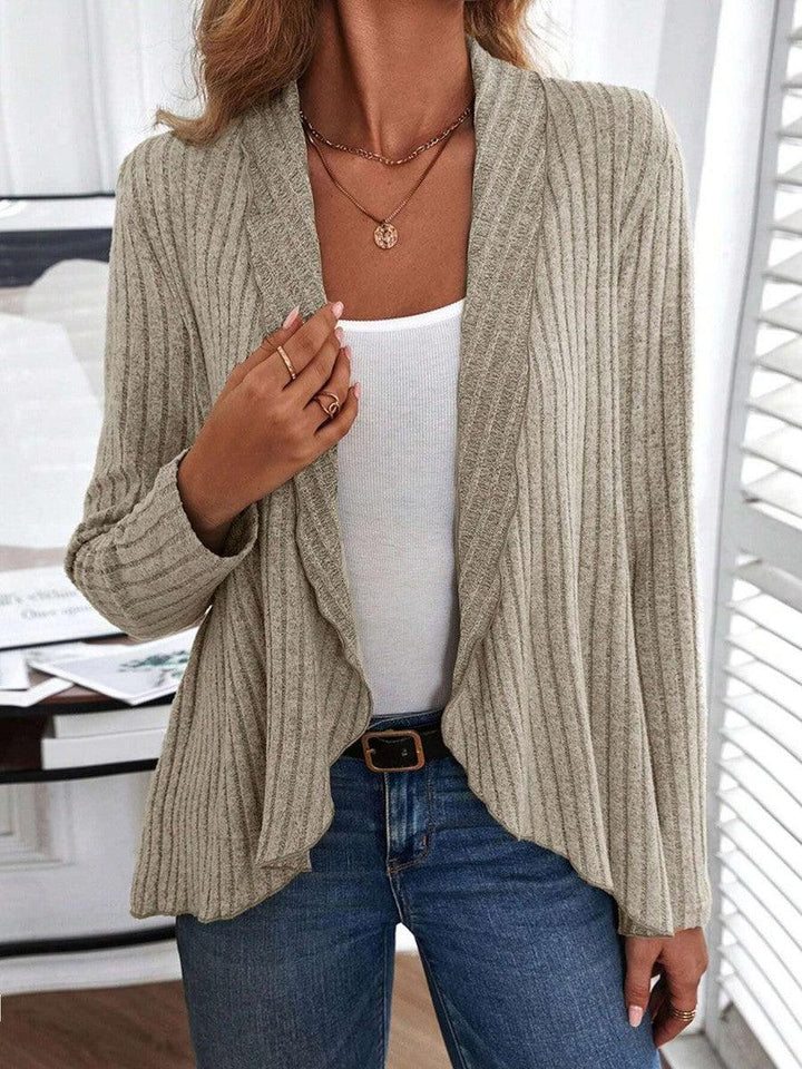 Basic Effortless Top with Long Sleeves - Liora-S-The Livary