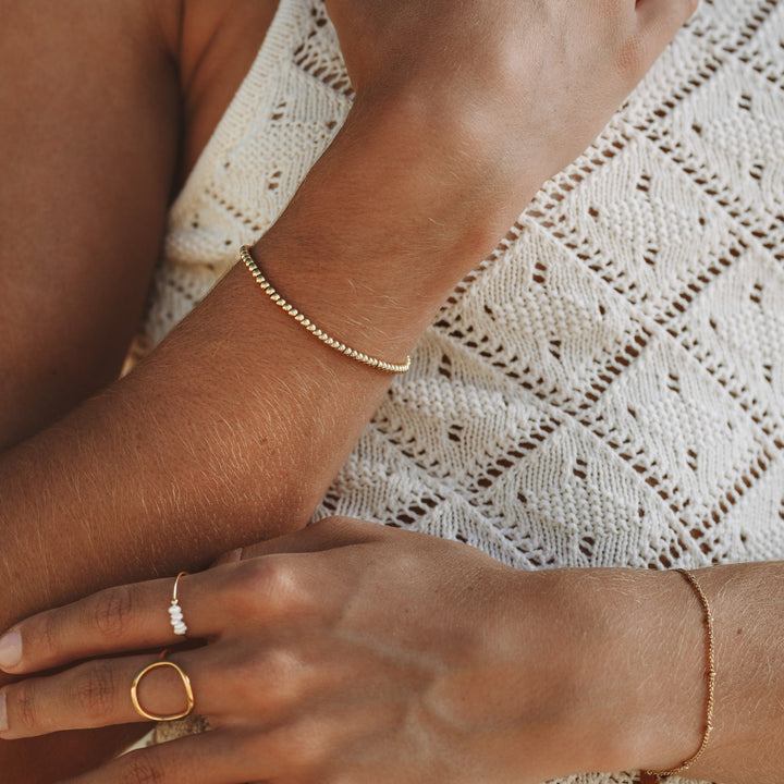 Nice Beaded Bracelet - Nova-Gold-The Livary