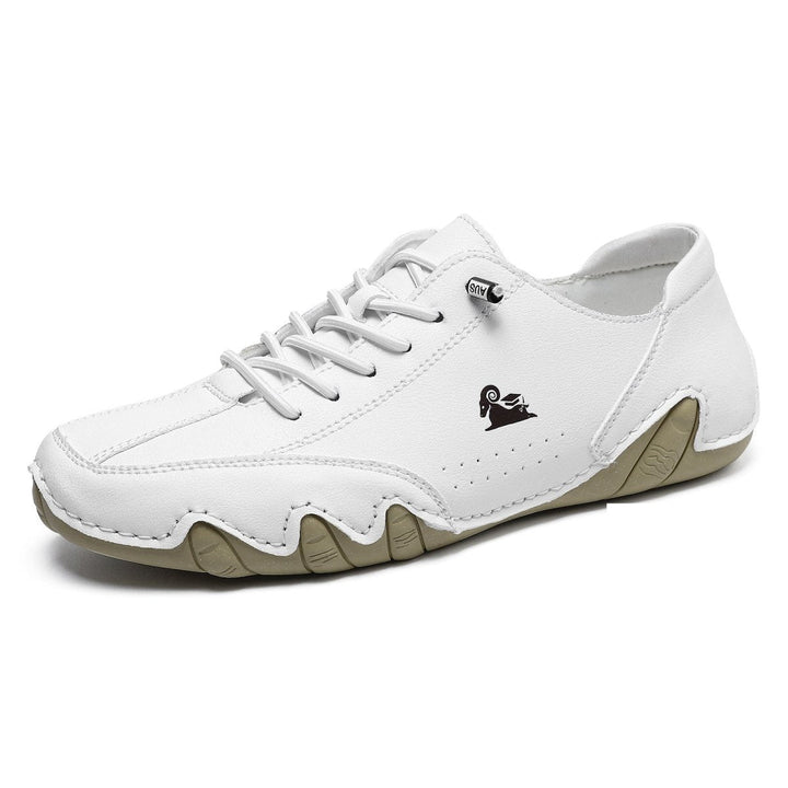 Unisex Leather Barefoot Shoes – BareMotion-White-4-The Livary