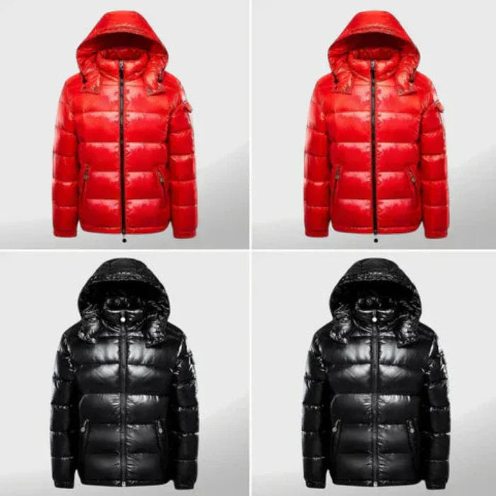 Windproof Men's Puffer Jacket – Nolan-Black-S-State of Style