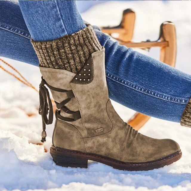 Trendy Ladies Winter Boots - Sienna-Brown-2.5-The Livary
