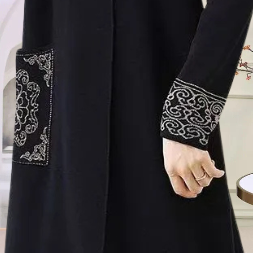 Warm Knitted Midi Dress - Vanya-XS-The Livary