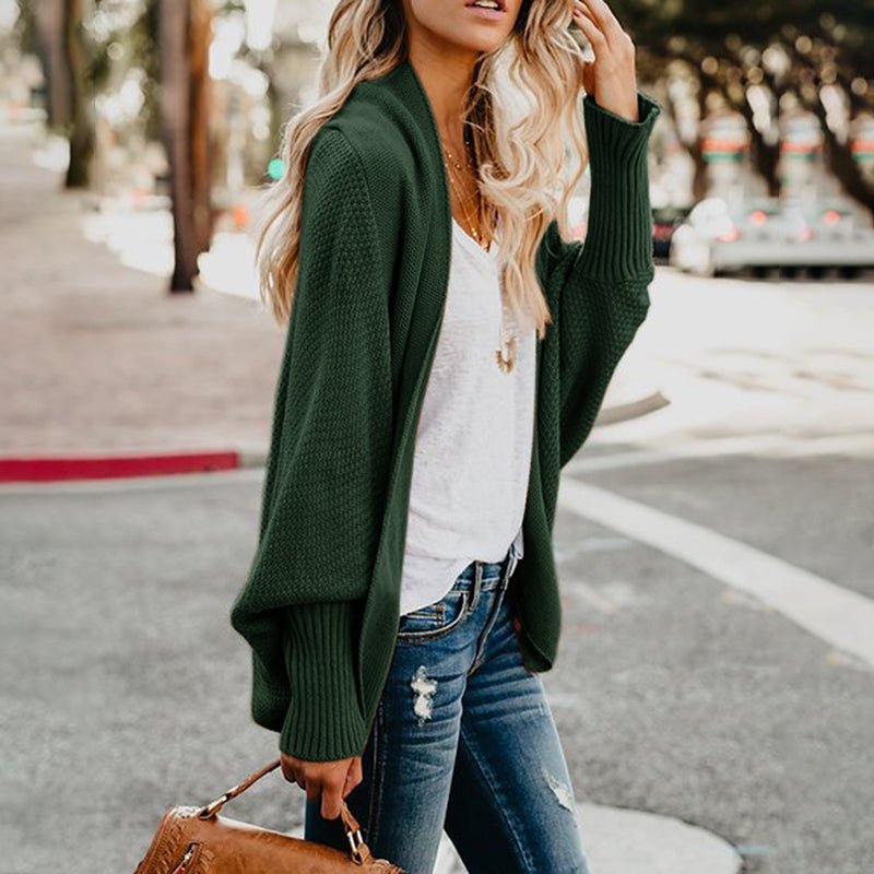 Comfortable and Stylish Women's Cardigan - Livia-Green-One Size-The Livary