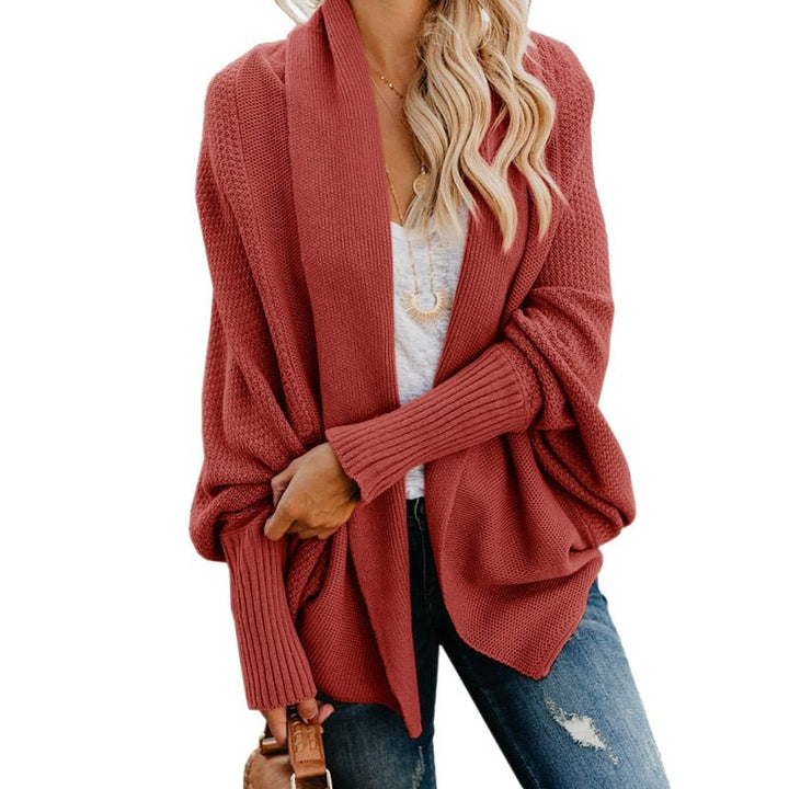 Comfortable and Stylish Women's Cardigan - Livia-Red-One Size-The Livary