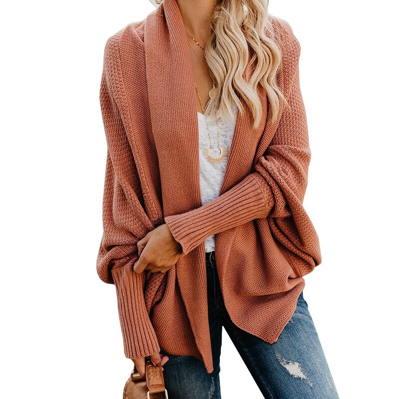 Comfortable and Stylish Women's Cardigan - Livia-Burgundy-One Size-The Livary