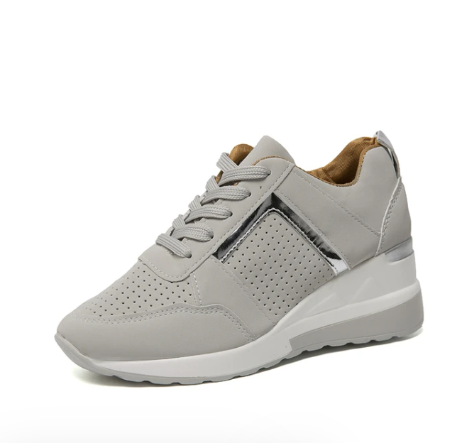 Stylish Orthopaedic Women's Sneakers - Lea-Beige-3-The Livary