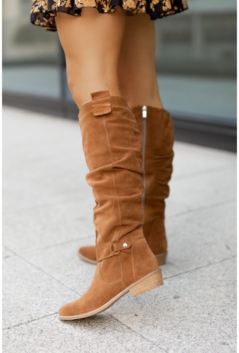 Trendy Ladies' Boots - Bella-Beige-2.5-The Livary