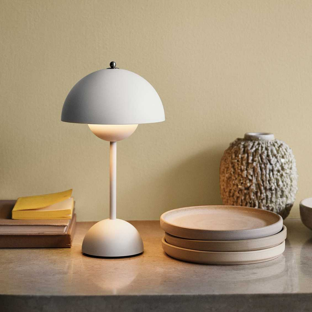 LED Table Lamp - MoonGlow-White-The Livary