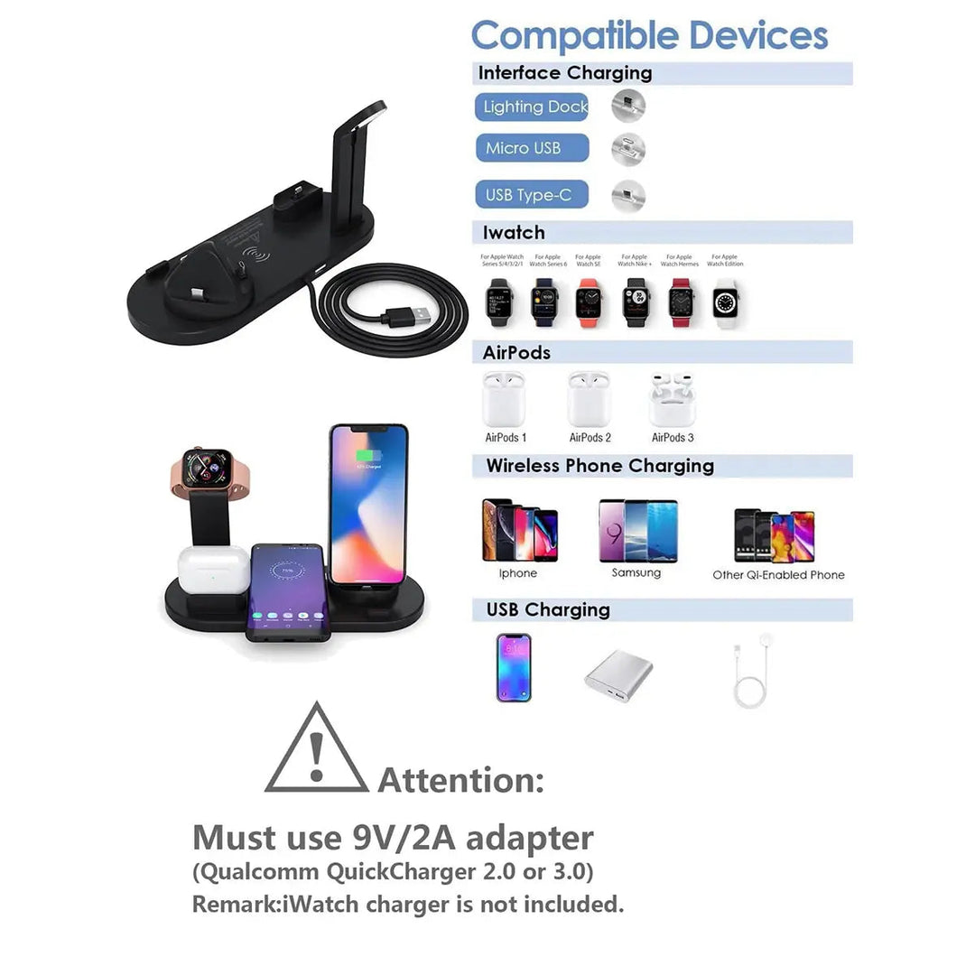 Wireless Charging Station – Chargix-White-The Livary