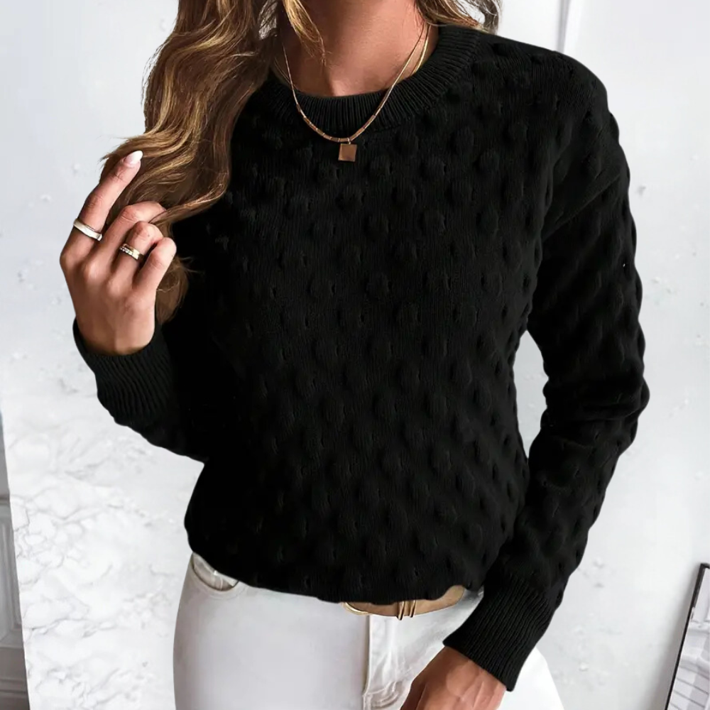 Stylish Cashmere Women's Sweater - Noa-Black-XS-The Livary