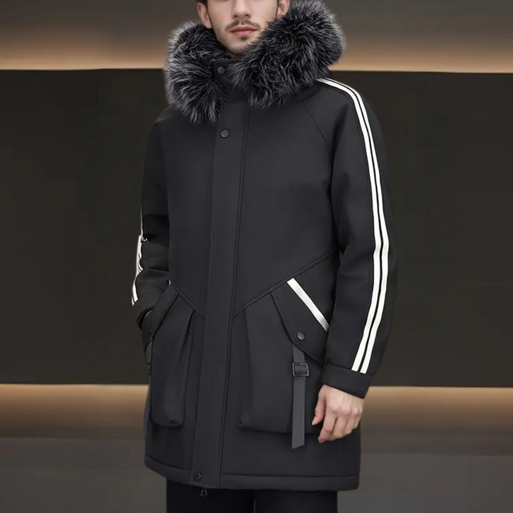 Modern Winter Jacket for Men - Maxim-Black-S-The Livary