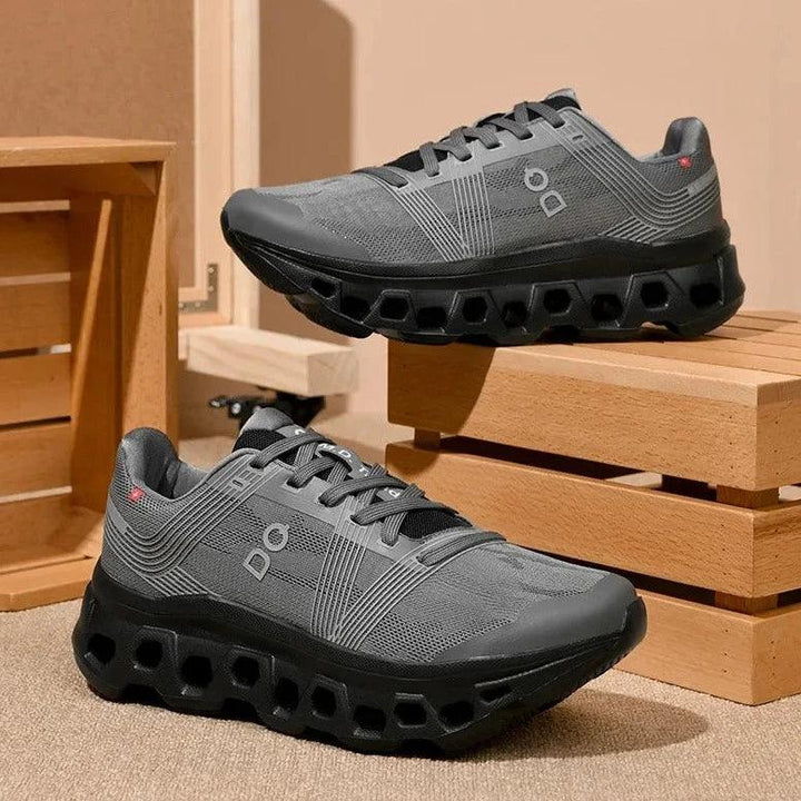 Breathable & Lightweight Men's Sneakers for Leisure & Sport – Milo-Stone grey-6-The Livary