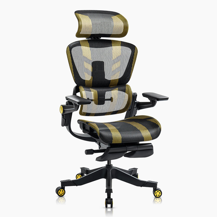 Ergonomic Office Chair with 16 Adjustable Features - ErgoFlex-Black-S (height 61.0–66.9in)-The Livary