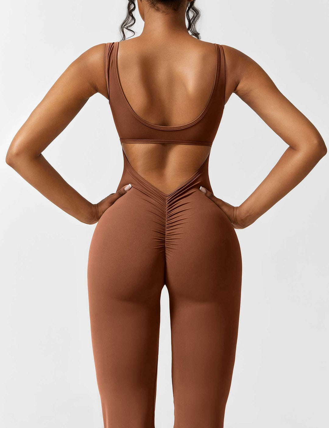 Backless jumpsuit with flared trousers – Liv-Dark blue-S-The Livary