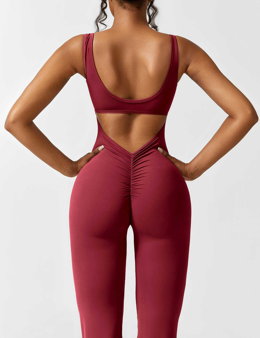 Backless jumpsuit with flared trousers – Liv-Dark blue-S-The Livary
